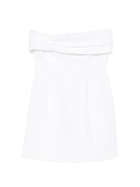 folded strapless mini dress by ANIYE BY