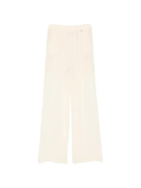 logo-appliqué trousers by ANIYE BY