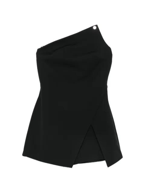 one-shoulder wrap-style playsuit by ANIYE BY