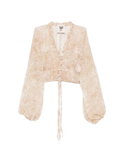 paisley-pattern blouse by ANIYE BY