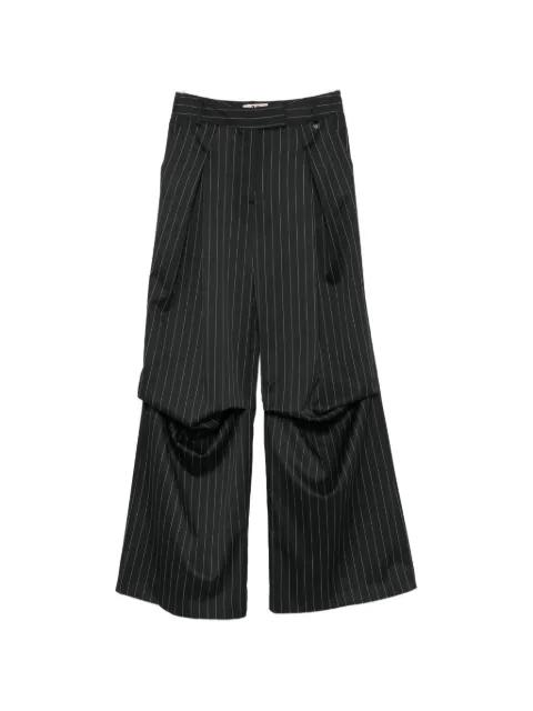 pinstripe-pattern draped trousers by ANIYE BY