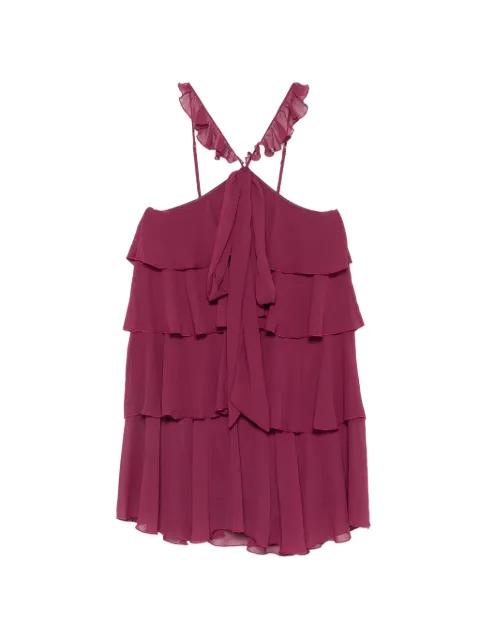 ruffled tiered mini dress by ANIYE BY