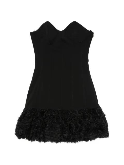 strapless ruffled-trim mini dress by ANIYE BY