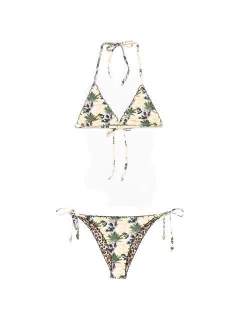 Melissa printed reversible crochet-trim bikini by ANJUNA