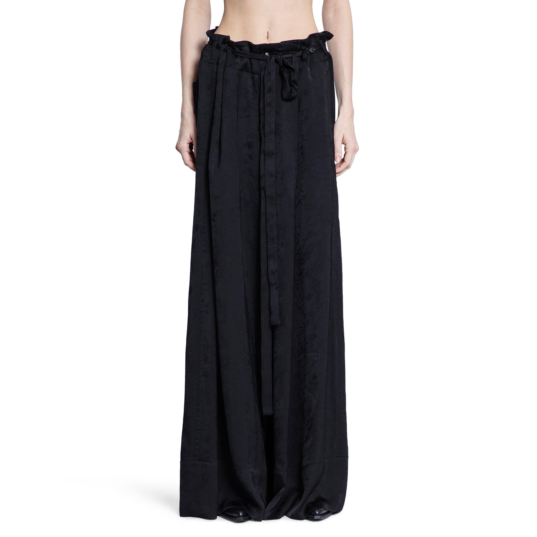 ANN DEMEULEMEESTER WOMAN BLACK TROUSERS by ANN DEMEULEMEESTER