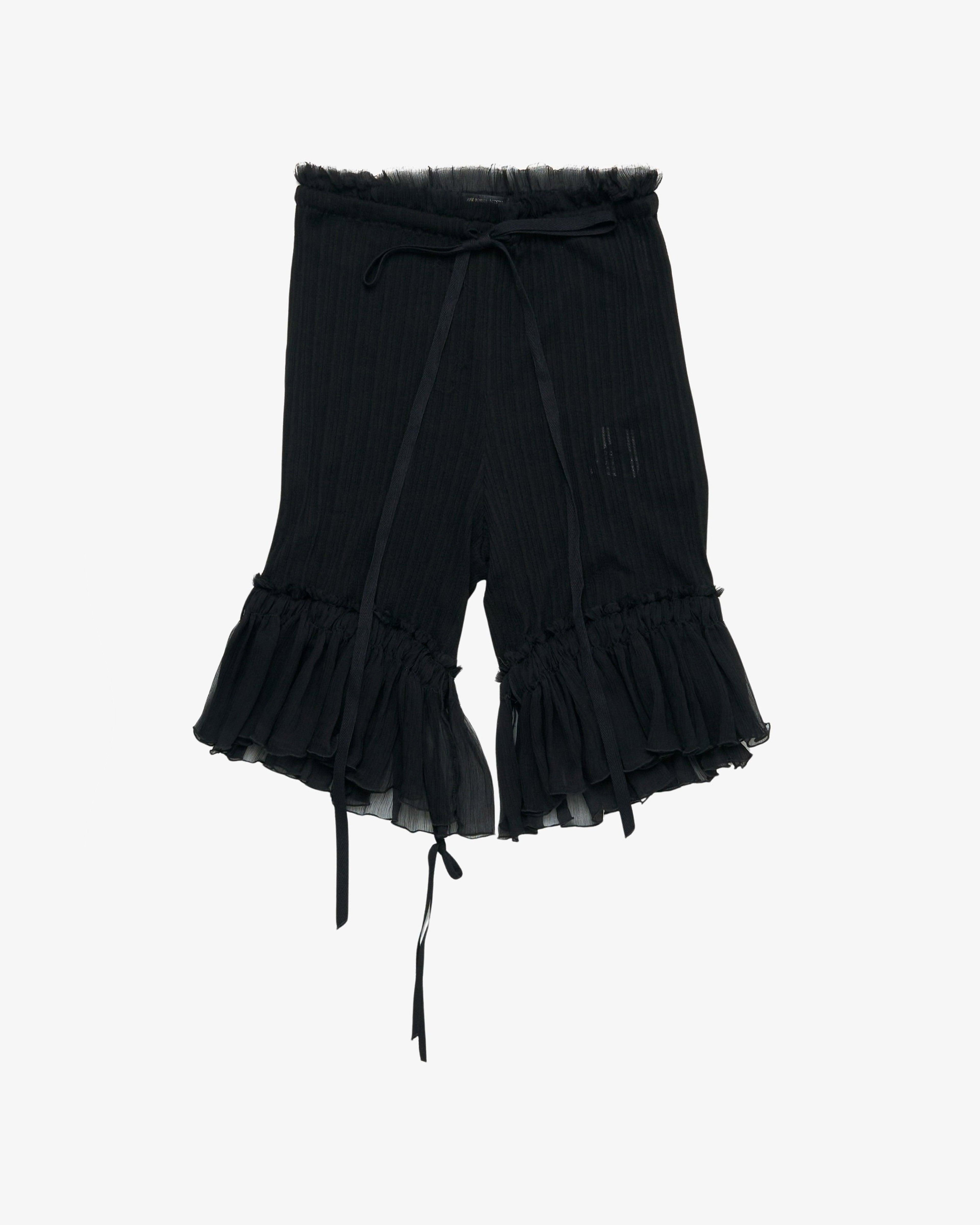 ANN DEMEULEMEESTER - Women's Nore Comfort Bicycle Shorts - (Black) by ANN DEMEULEMEESTER