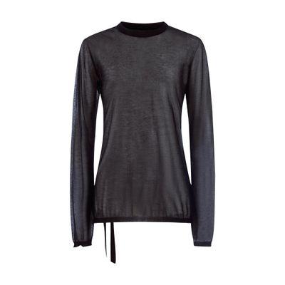 Achiel Long Draped Dress With Gloved Sleeves by ANN DEMEULEMEESTER