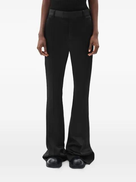 Adri satin flared trousers by ANN DEMEULEMEESTER
