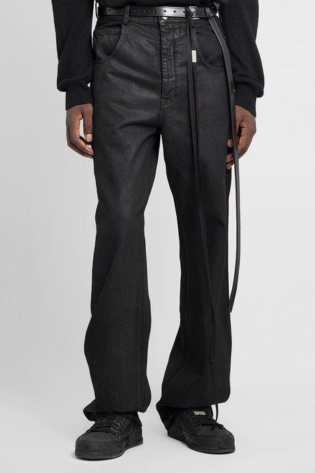 Ann Demeulemeester Men'S Black Ronald Five Pocket High Comfort