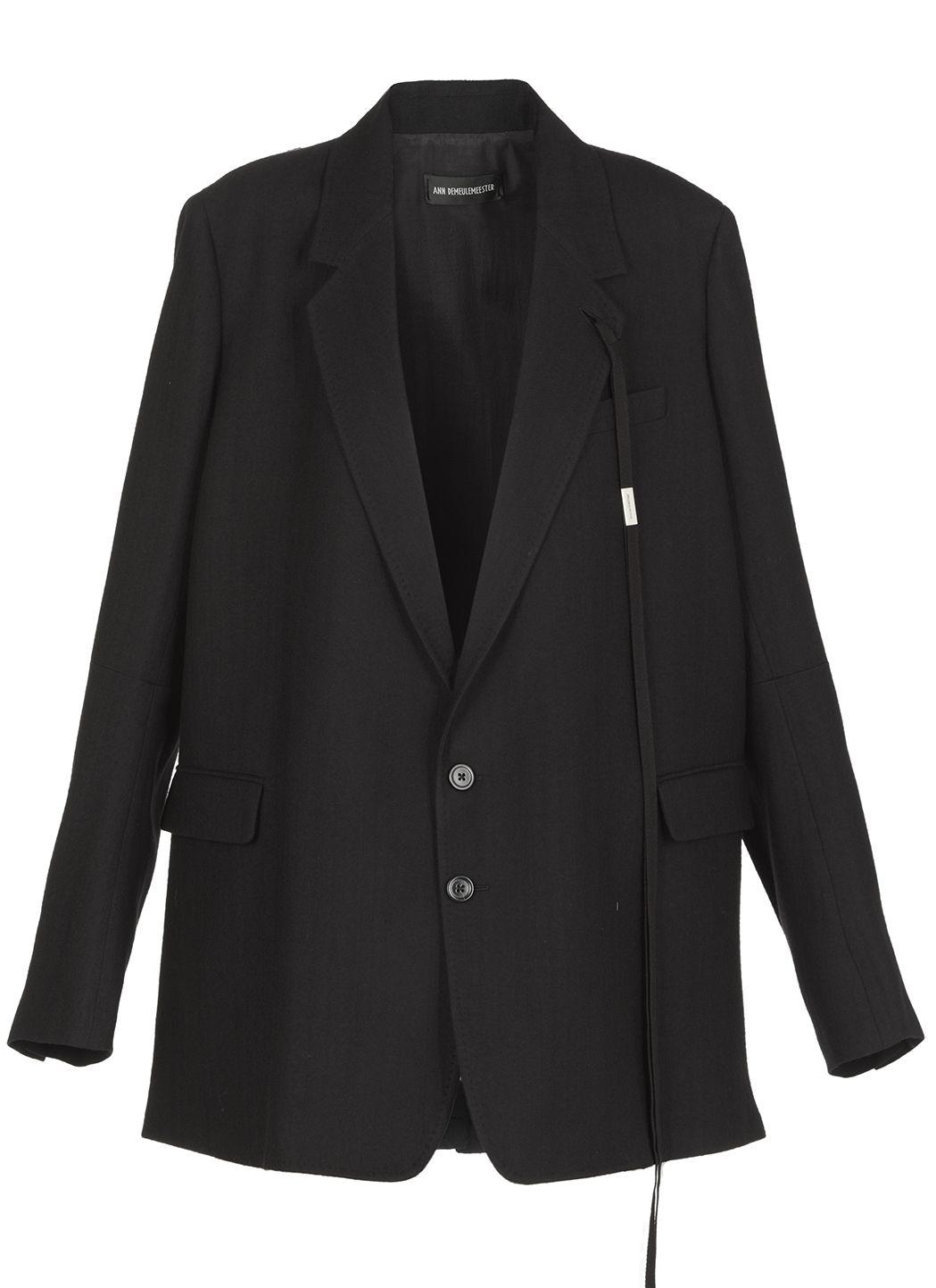Ann Demeulemeester - Women'S Agnes Slouchy Jacket - (Black) by ANN DEMEULEMEESTER