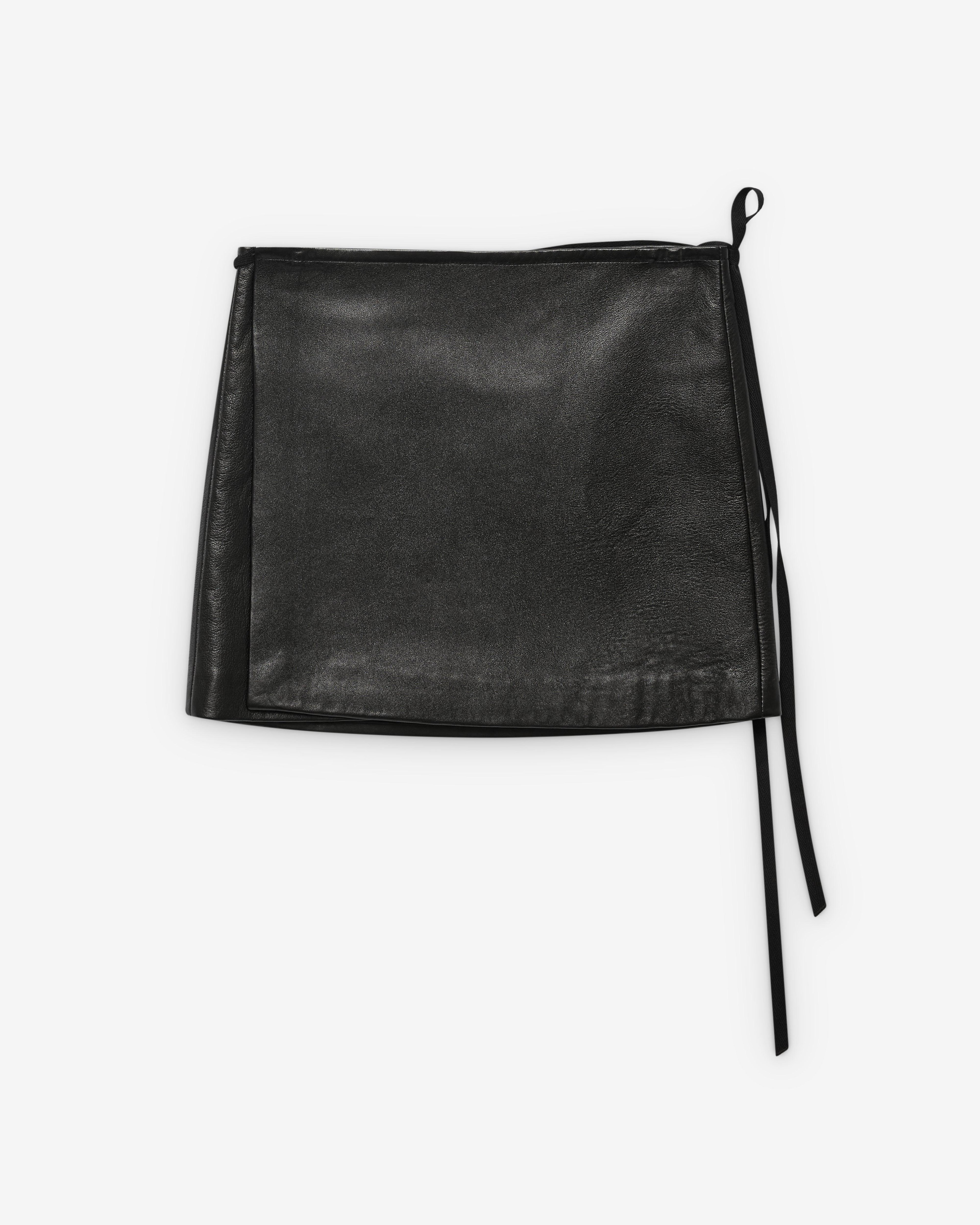 Ann Demeulemeester - Women's Jolien Mini Wrap Skirt - (Black) by ANN DEMEULEMEESTER