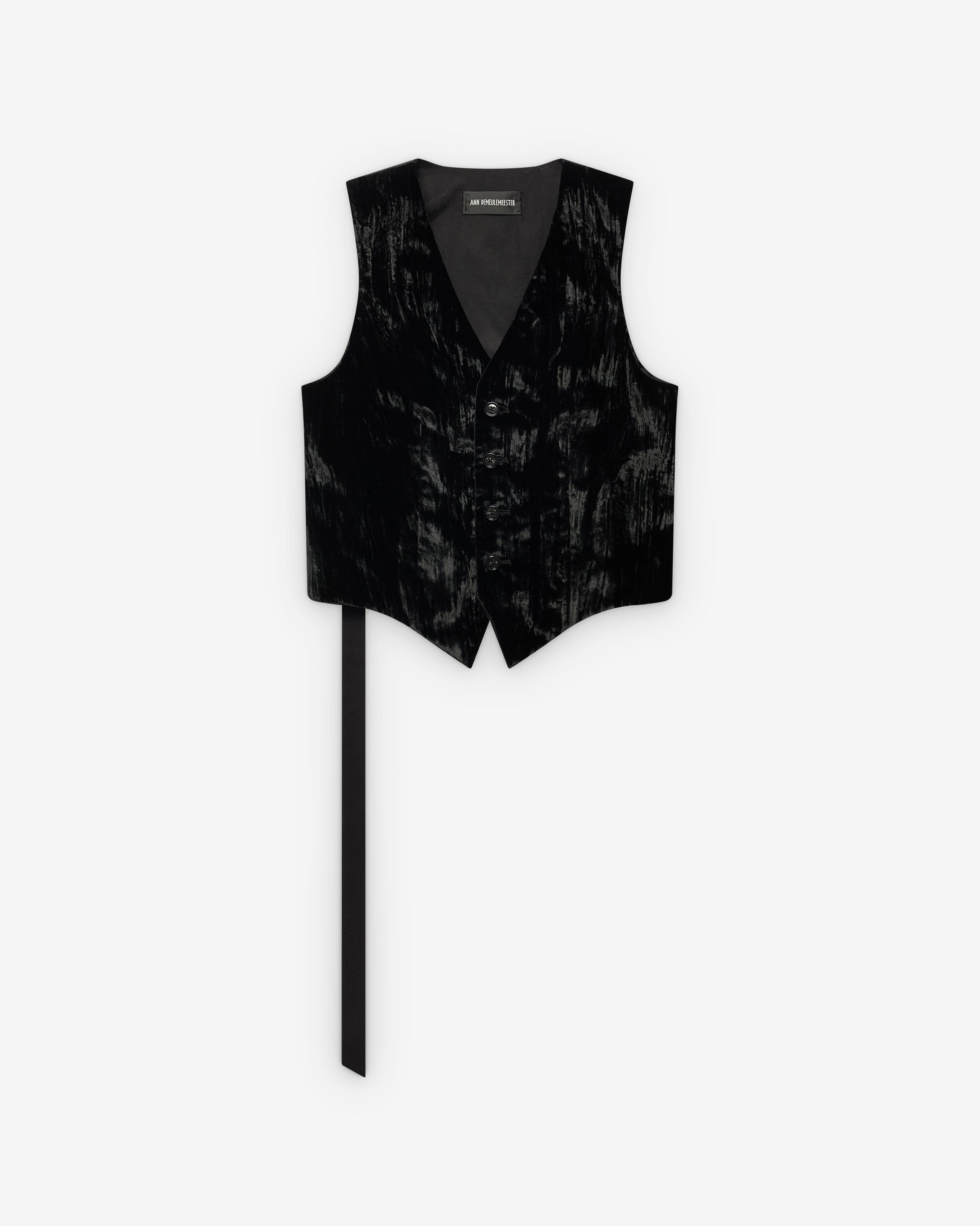 Ann Demeulemeester - Women's Stanse Classic Waistcoat - (Black) by ANN DEMEULEMEESTER