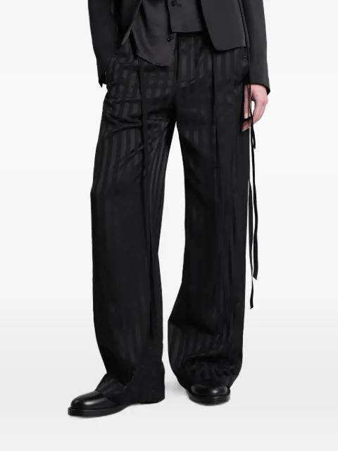 Anneke stripe-pattern trousers by ANN DEMEULEMEESTER