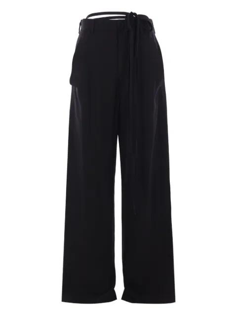 Anneke tie-waist palazzo pants by ANN DEMEULEMEESTER