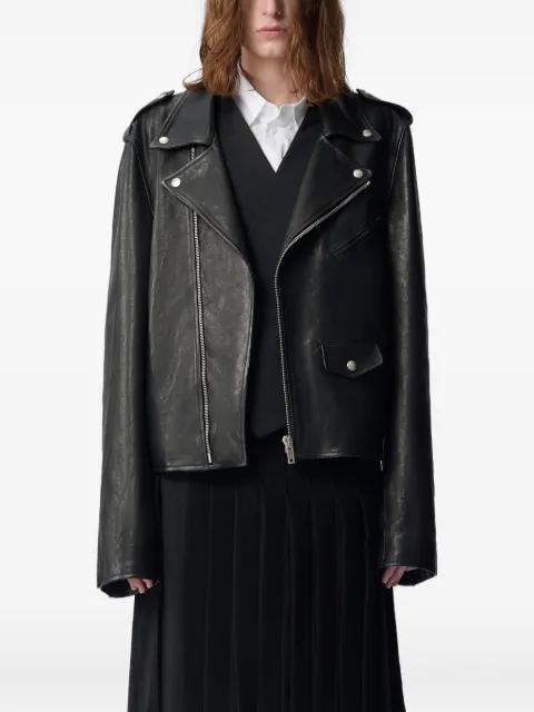 Arvid biker jacket by ANN DEMEULEMEESTER