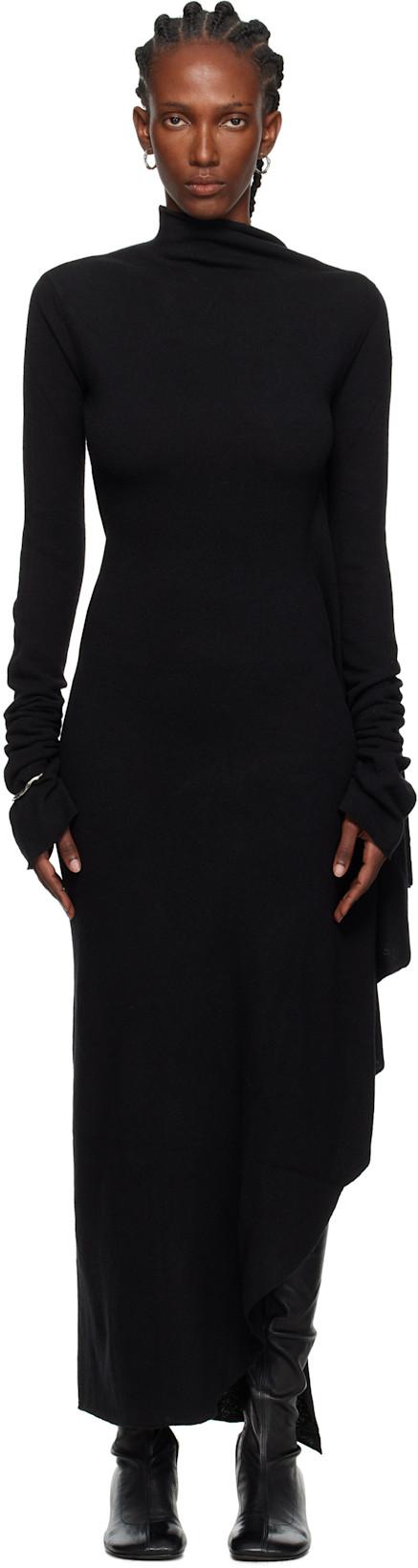 Black Vabu Maxi Dress by ANN DEMEULEMEESTER