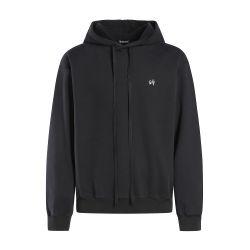 Christoffel standard hoody with holy embroidery by ANN DEMEULEMEESTER