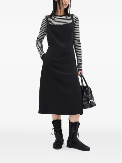 Desi square-neck midi dress by ANN DEMEULEMEESTER