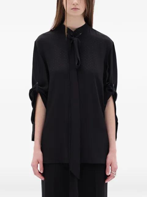 Dien lavallière neck-tie shirt by ANN DEMEULEMEESTER