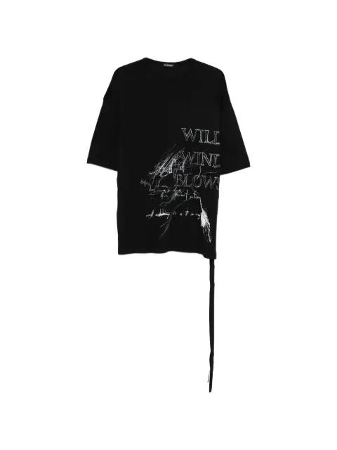 Dieter slogan-print T-shirt by ANN DEMEULEMEESTER
