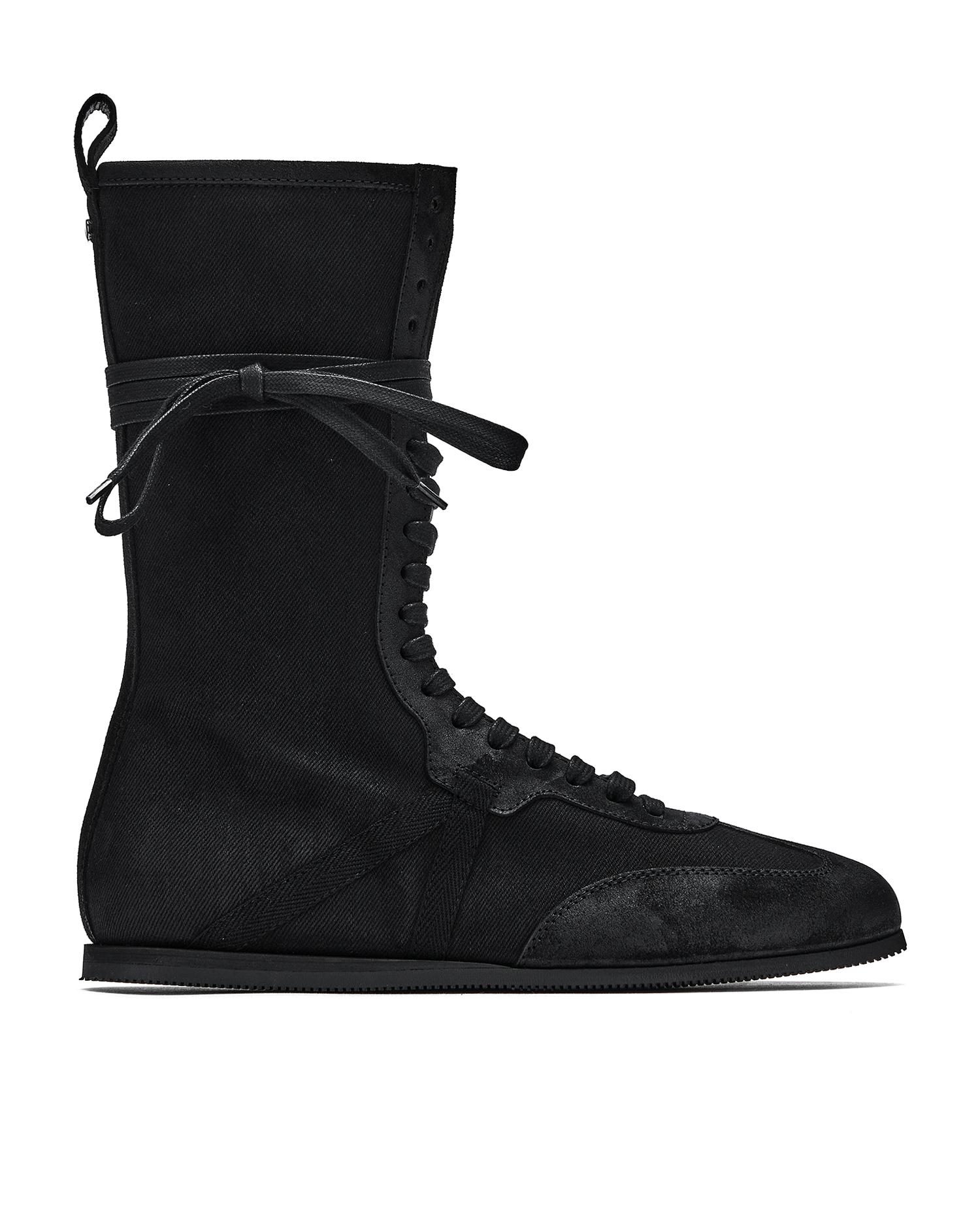 Fides high-top boxing sneaker by ANN DEMEULEMEESTER