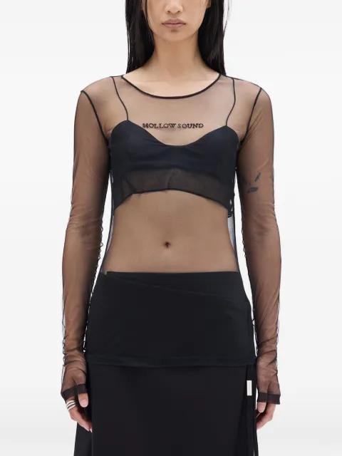 Fiene ''Hollow Sound'' tulle T-shirt by ANN DEMEULEMEESTER