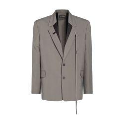 Jochem comfort tailored jacket viscose calico by ANN DEMEULEMEESTER