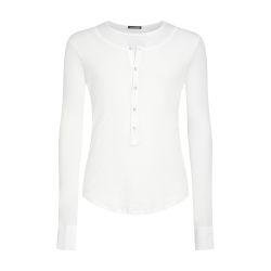Leo double layer serafino top light cotton rib by ANN DEMEULEMEESTER