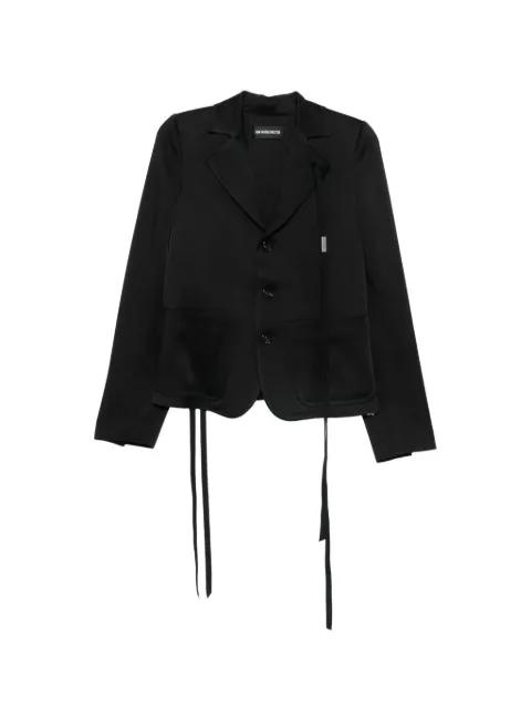Lexa raw-edge strap-detail jacket by ANN DEMEULEMEESTER