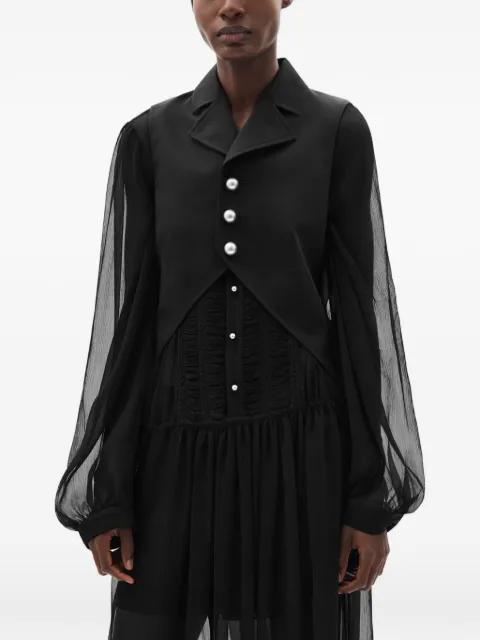 Lune button open-front waistcoat by ANN DEMEULEMEESTER