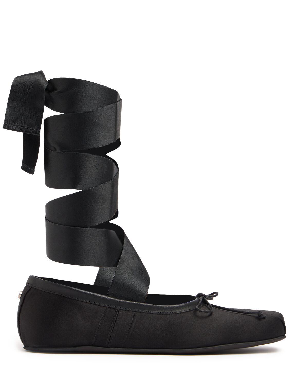 Paloma Satin Ballerina Flats by ANN DEMEULEMEESTER