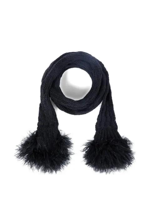 Rae knitted scarf by ANN DEMEULEMEESTER
