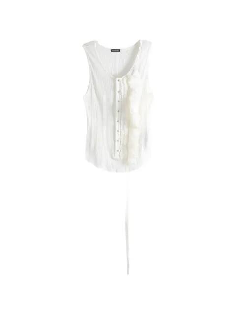 Rase Serafino ruffled tank top by ANN DEMEULEMEESTER