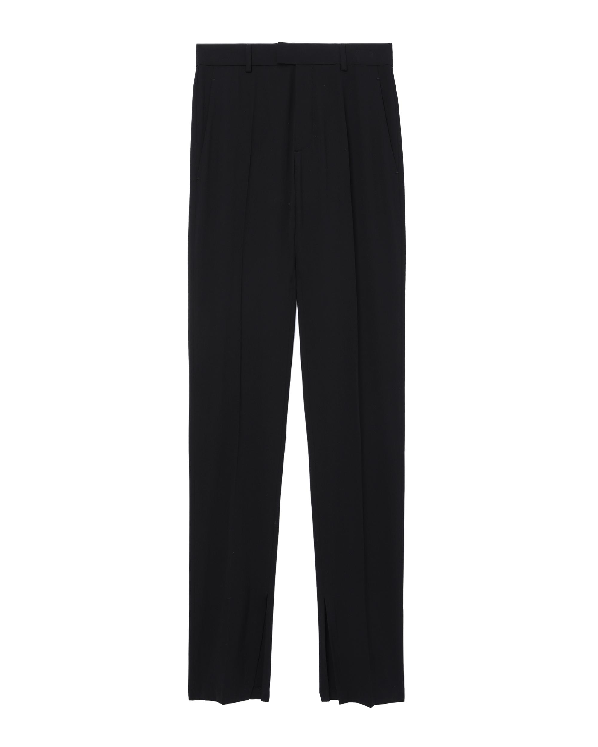 Slim fit trousers with slit by ANN DEMEULEMEESTER