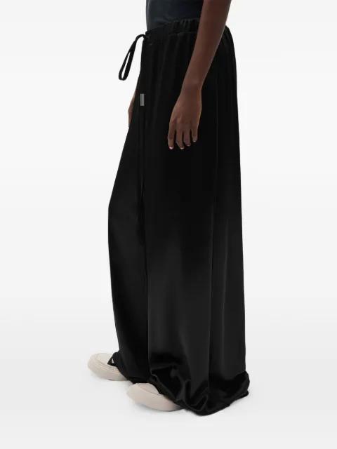 Sofi shiny satin trousers by ANN DEMEULEMEESTER