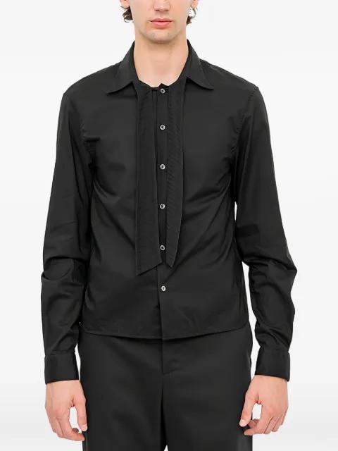 Stack tie-detail shirt by ANN DEMEULEMEESTER