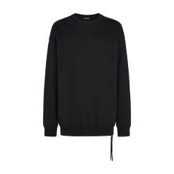 Wannes high comfort crew neck sweatshirt "poem"print by ANN DEMEULEMEESTER