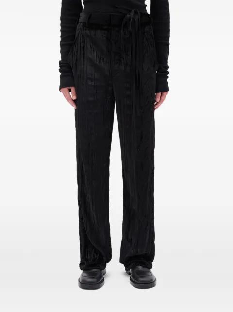 black relaxed-fit trousers by ANN DEMEULEMEESTER