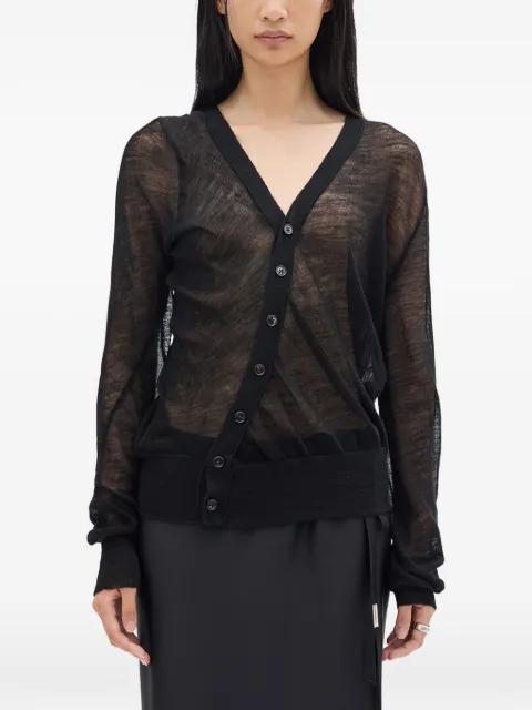 crepe wool cardigan by ANN DEMEULEMEESTER