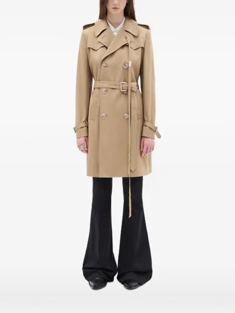 double-breasted trench coat by ANN DEMEULEMEESTER