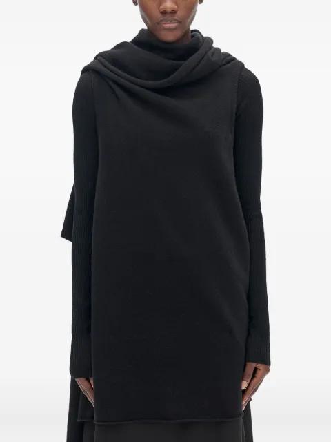 felted-wool draped knitted top by ANN DEMEULEMEESTER