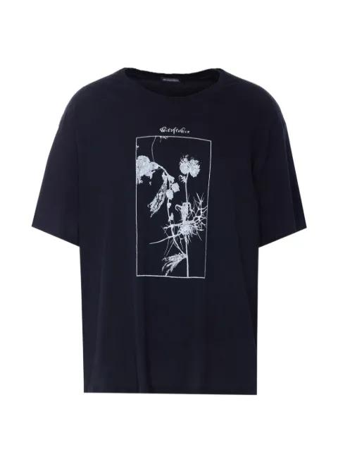 floral-print T-shirt by ANN DEMEULEMEESTER