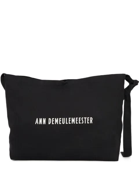 medium cotton shoulder bag by ANN DEMEULEMEESTER