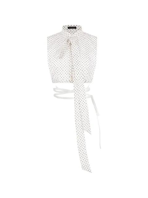 polka-dot tie top by ANN DEMEULEMEESTER