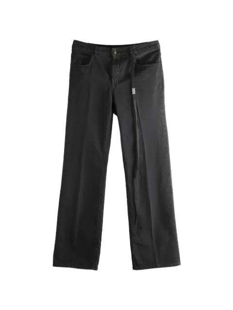 pressed-crease straight-leg jeans by ANN DEMEULEMEESTER