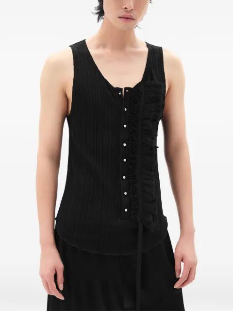 ruffled tank top by ANN DEMEULEMEESTER