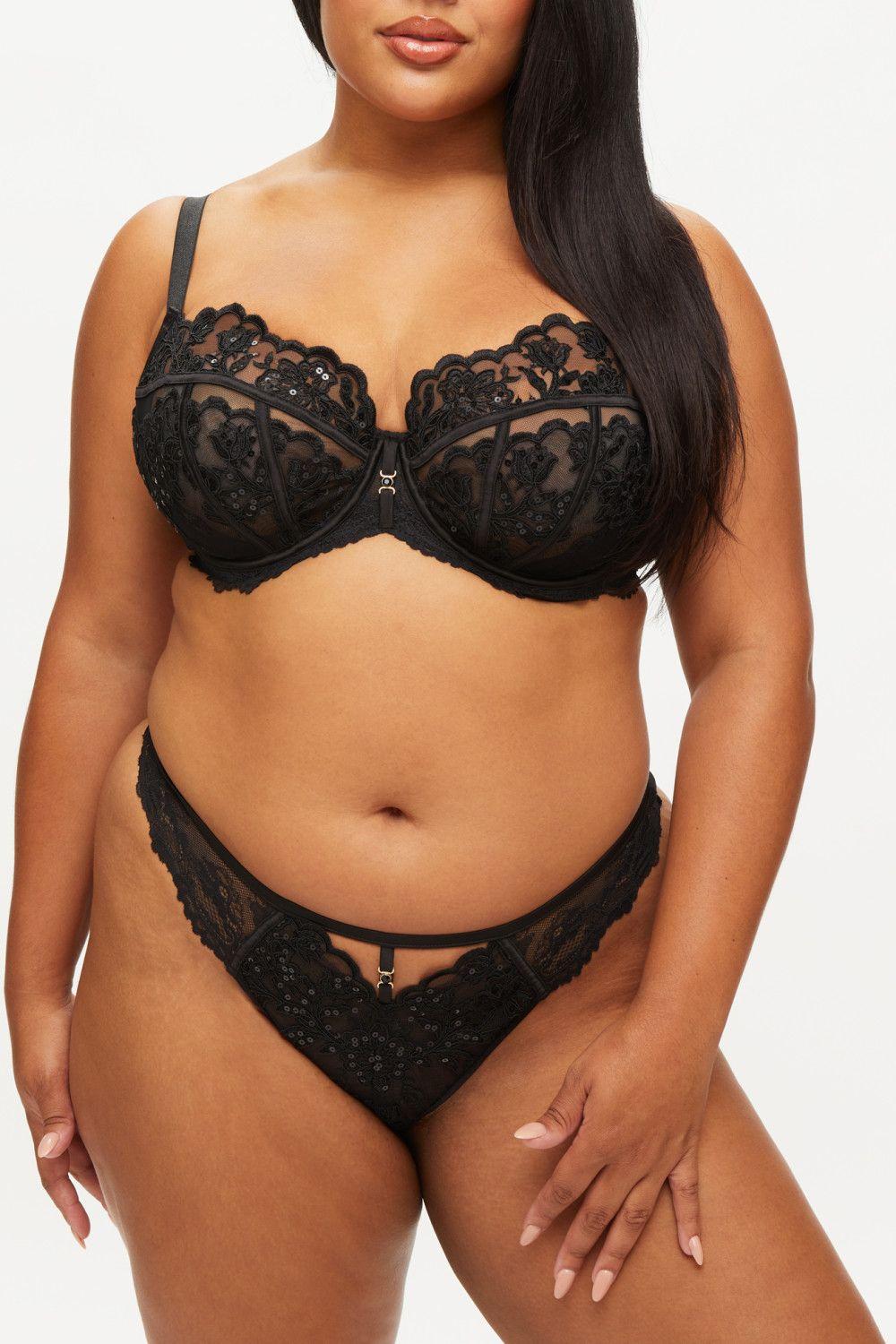 The Icon Fuller Bust DD+ Non Pad Balcony Black by ANN SUMMERS
