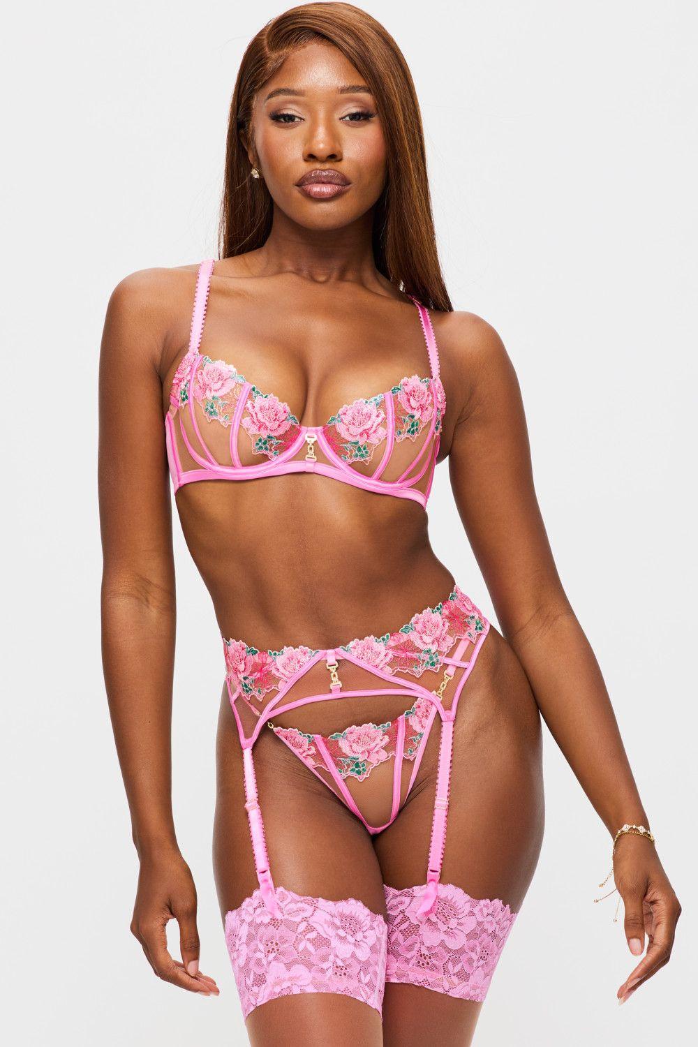 Valentines Caged Rose Non Padded Balcony Bra by ANN SUMMERS