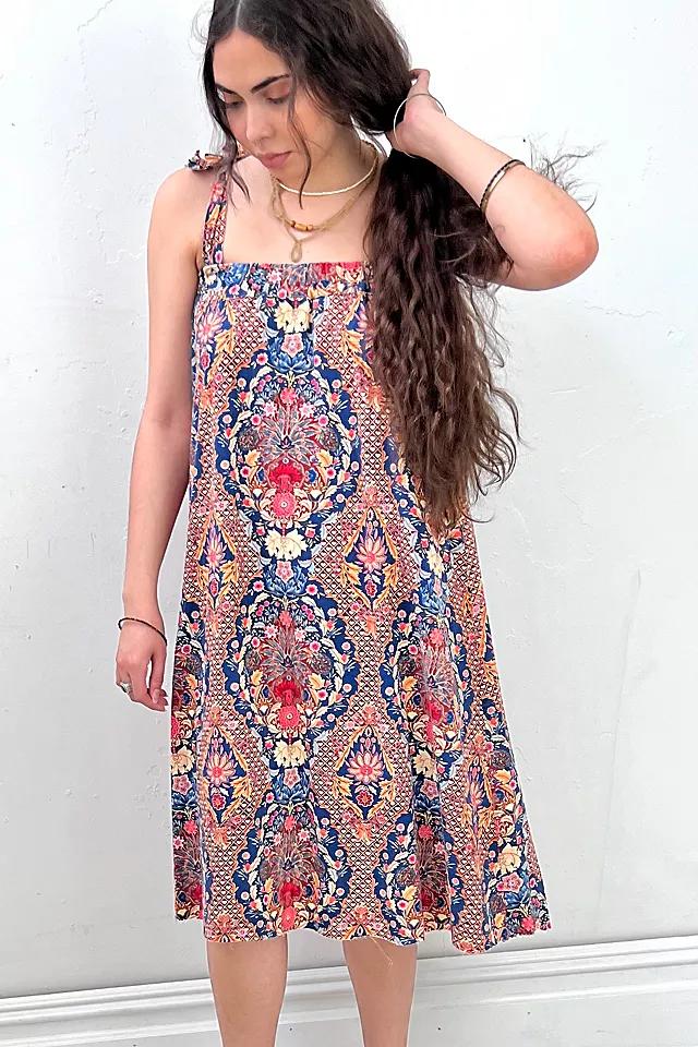 Anna Corinna Cobalt Flower Print Romper Dress by ANNA CORINNA | FREE PEOPLE