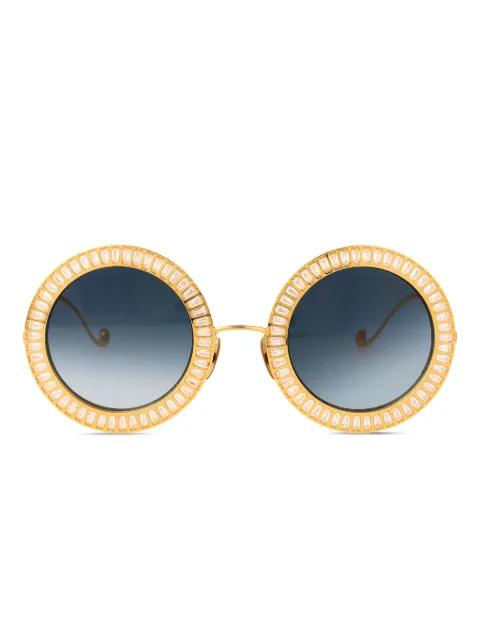 Magic You 2.0 embellished round sunglasses by ANNA-KARIN KARLSSON